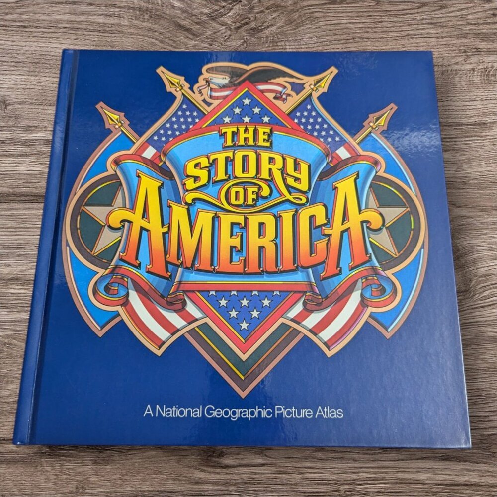 The Story of America John A. Scott National Geographic Geographic 1993 HC Revise
